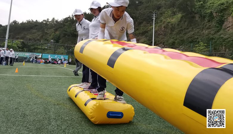 河源温泉趣味团建游戏--同舟共济